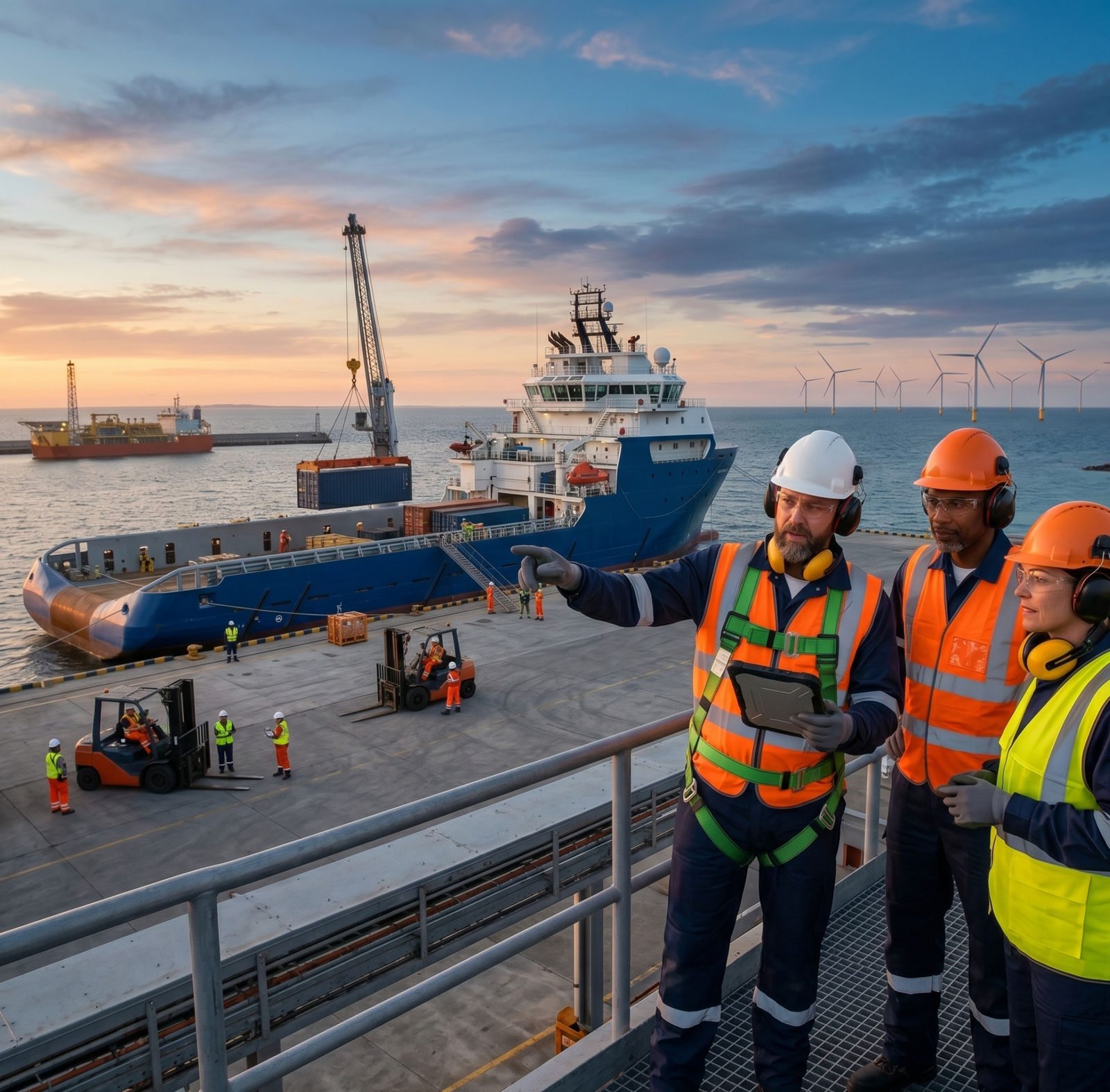 Operações logísticas offshore